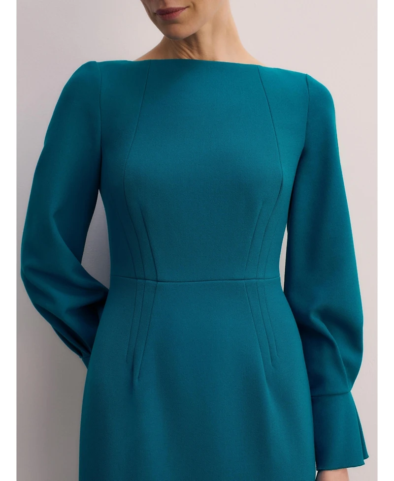 The Fold Women's Aubrey Sculpt Crepe Dress