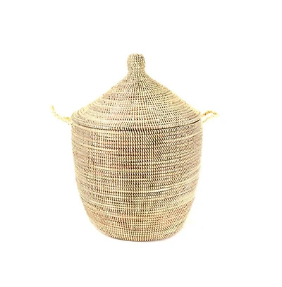 Mbare, Dou Lid Storage Monochrome Low Storage Basket