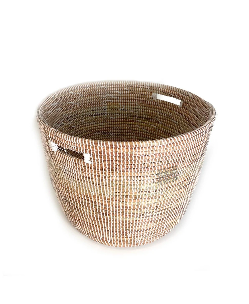Mbare, Flat Lid Storage Basket Squares Low Storage