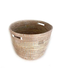 Mbare, Flat Lid Storage Basket Squares Low Storage