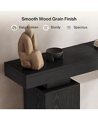 Tribesigns 63-Inch Long Console Table, Farmhouse Entryway Table Behind Couch, Accent Furniture for Living Room, Entrance