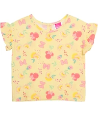 Disney Girls' 2T-6X Minnie Mouse T-Shirt and Shorts, 2-Piece Set