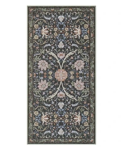 Hunter Abrabella Washable Non-Slip Printed Chenille Accent Rug