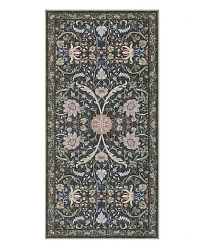 Hunter Abrabella Washable Non Slip Printed Chenille Runner Rug