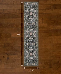 Hunter Abrabella Washable Non-Slip Printed Chenille Runner Rug