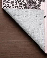 Juicy Couture Lacey Leopard Finely Soft Washable Accent Rug, 24" x 48"