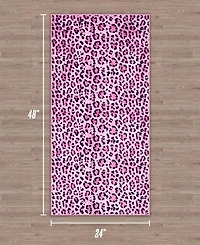 Juicy Couture Timeless Leopard Finely Soft Washable Accent Rug, 24" x 48"
