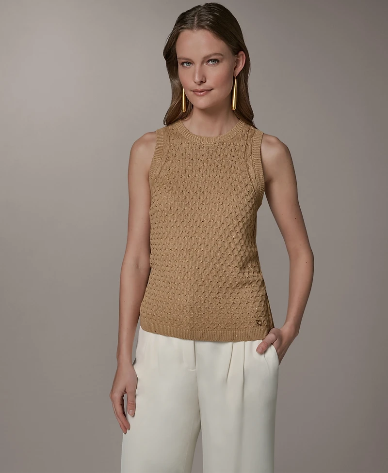 Donna Karan New York Women's Crewneck Knit Sweater Top