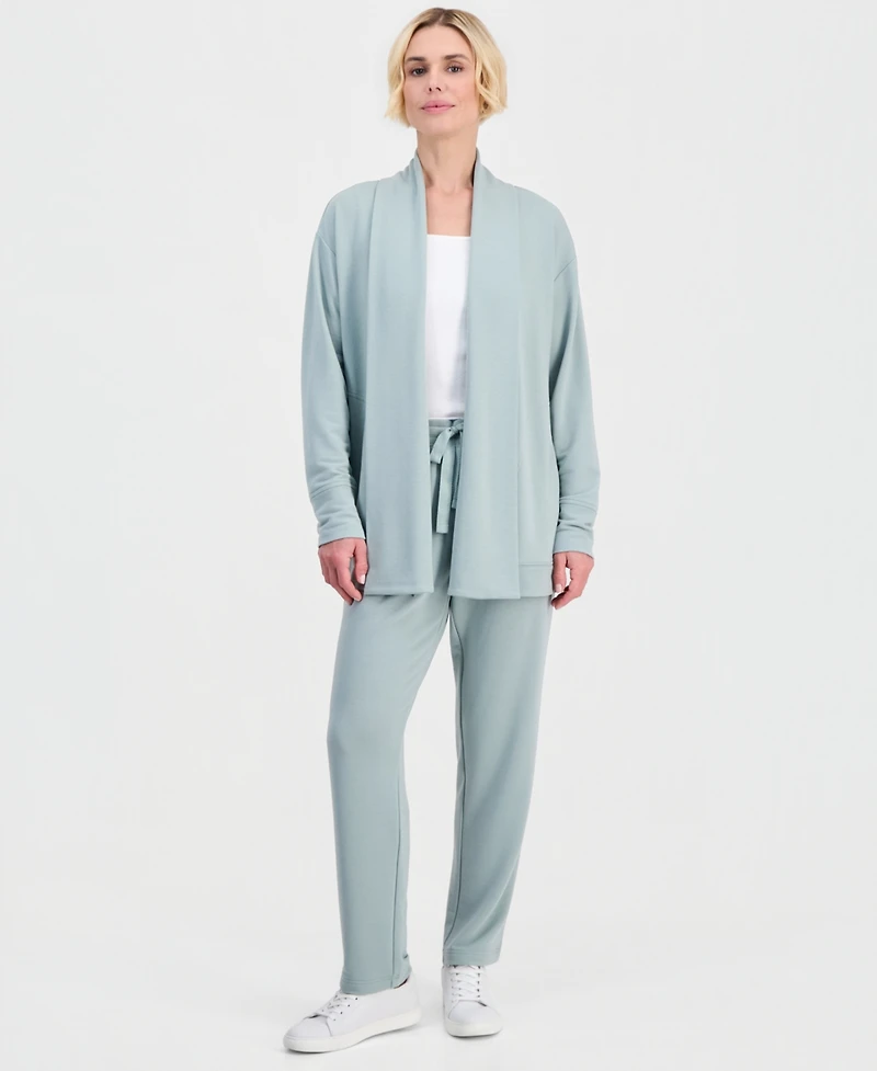 Style & Co Petite Luxsoft French Terry Fleece Cardigan