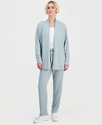 Style & Co Petite Luxsoft French Terry Fleece Cardigan