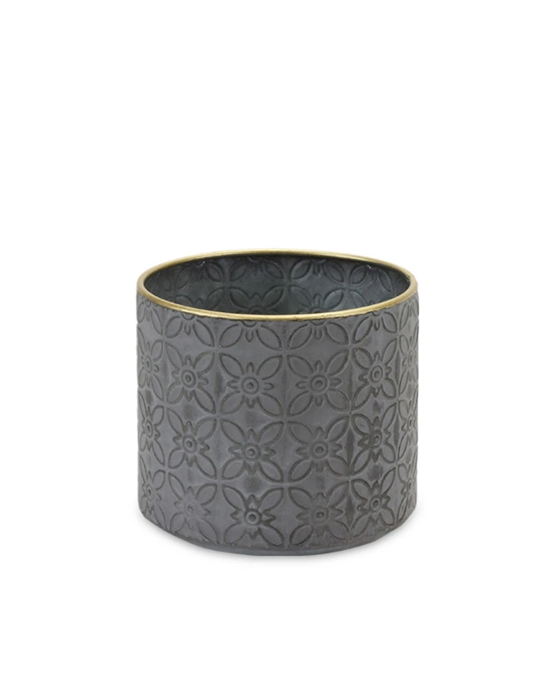 Slickblue Ornate Geometric Metal Planter (Set of 4)