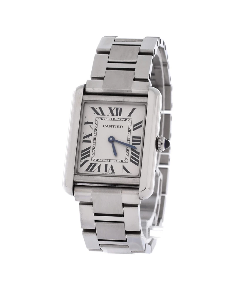 Pre-Owned Cartier Tank Solo Quartz Watch in Stainless Steel 24mm