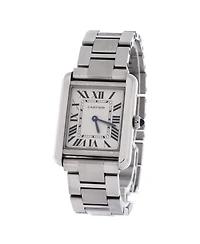 Pre-Owned Cartier Tank Solo Quartz Watch in Stainless Steel 24mm