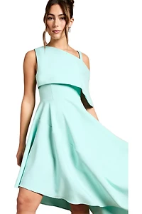 Coast Women's Asymmetric Crepe Midi Dress
