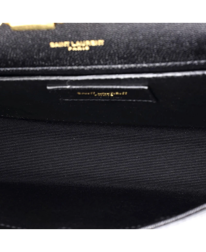 Pre-Owned Saint Laurent Small Classic Monogram Crossbody Bag Grainy Leather