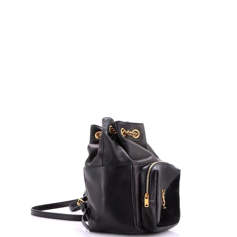 Pre-Owned Saint Laurent Jamie Backpack Leather and Suede