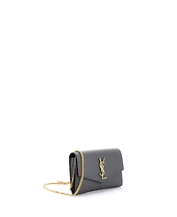Pre-Owned Saint Laurent Uptown Chain Wallet Leather