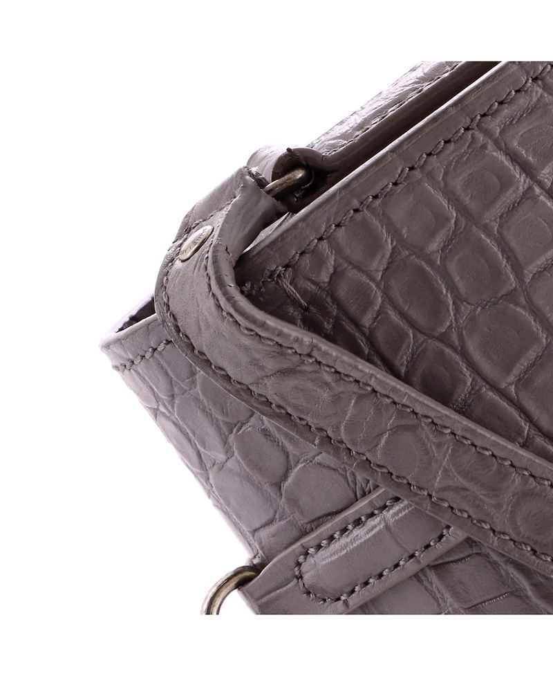 Pre-Owned Saint Laurent Medium Charlotte Messenger Bag Embossed Leather