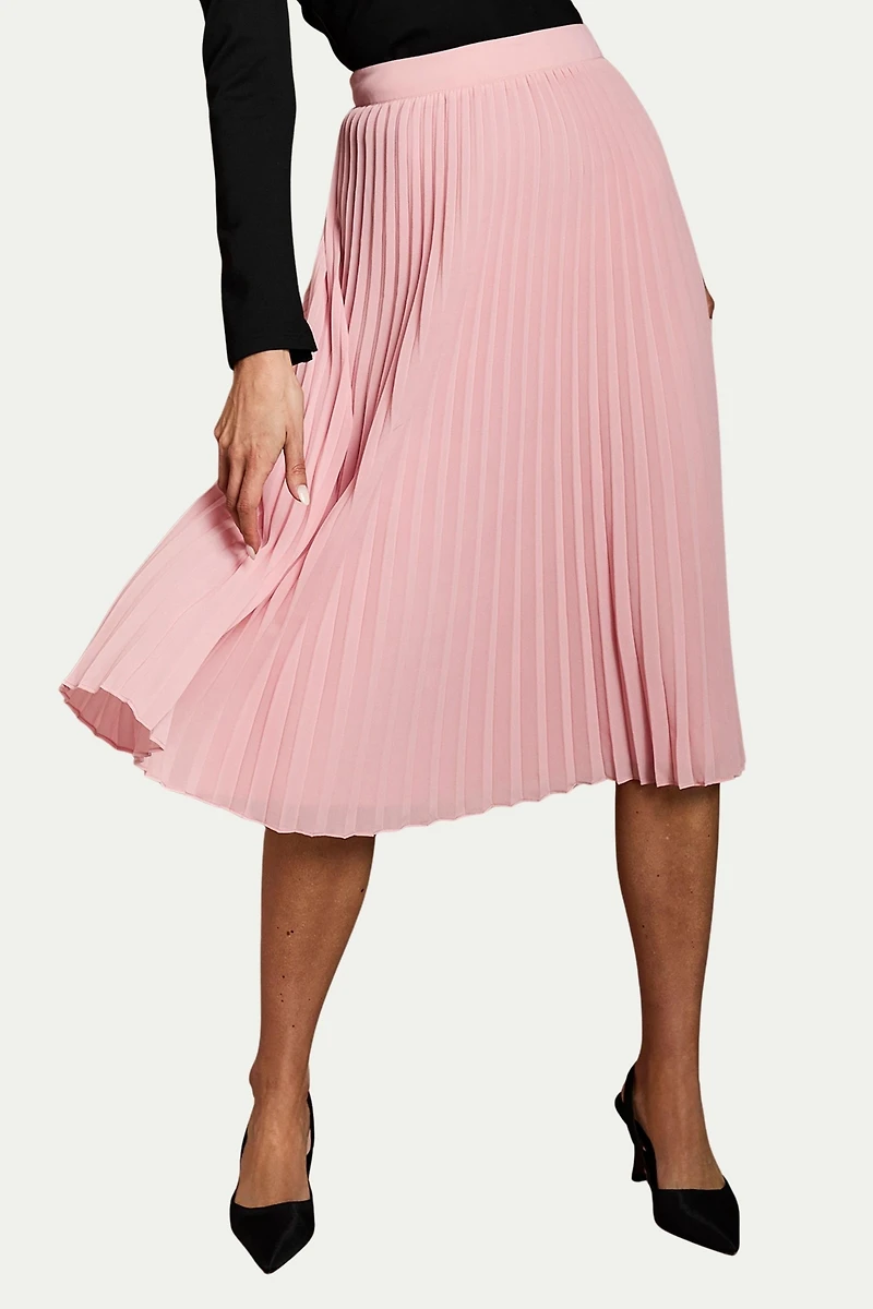 Coast Women's Pleated Georgette Midi Skirt