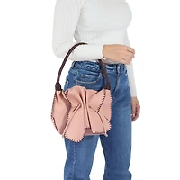 Carlos Falchi Shoulder Butterfly Leather Bag
