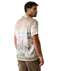 Guess Men's Savanna Tapestry Placement Short-Sleeve Shirt