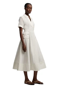 Karen Millen Women's Utility Short Sleeve Midi Dress