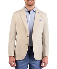 Tailorbyrd Men's Textured Stripe Seersucker Sport Coat