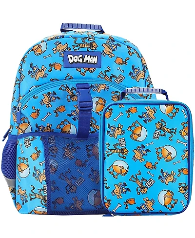 Dog Man Backpack Lunch 2-Piece