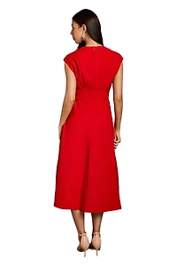 Coast Women's Belted Crepe Dress