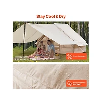 Sugift Inflatable Camping Tent 3 to 5 Person Blow Up with Stove Jack