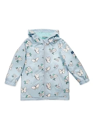 Holly and Beau Girls Color Changing Hooded Raincoat
