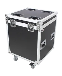 ProX Xs-UTL4 Half Trunk Utility Flight Case with Caster Dish and Wheels, Medium