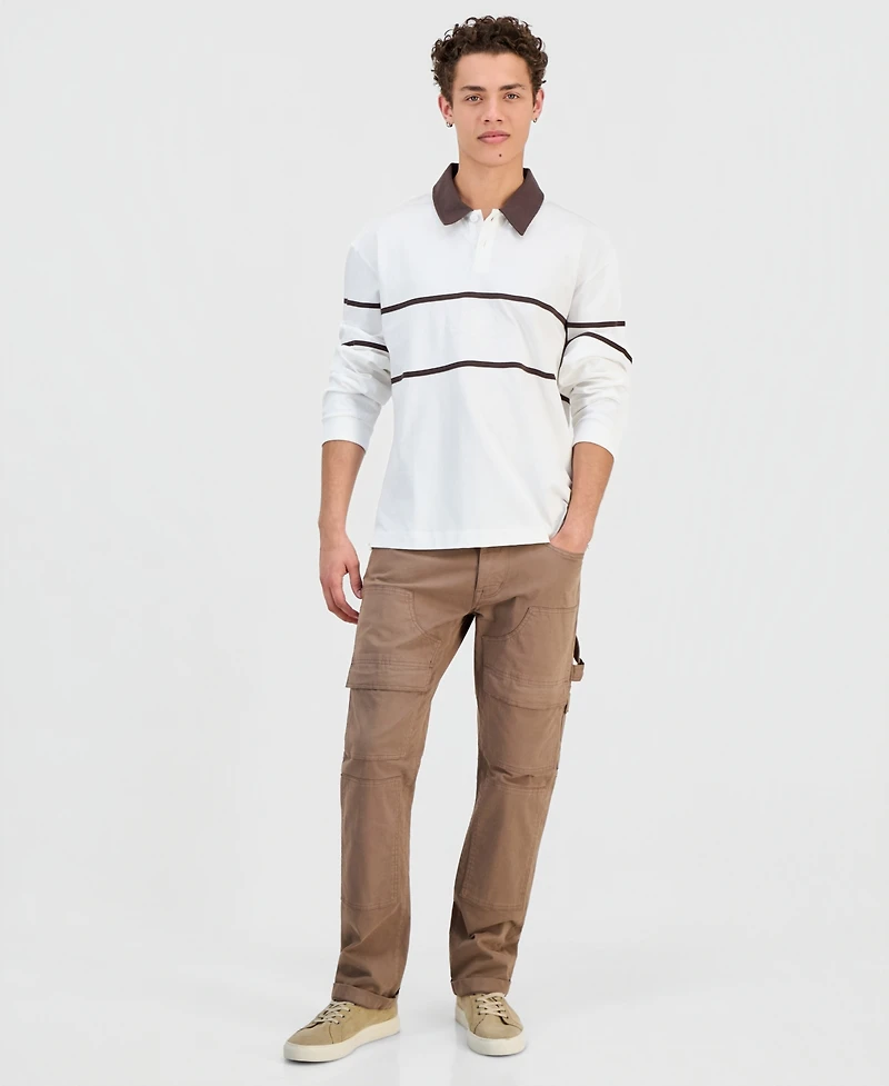 Guess Men's Herald Long-Sleeve Polo Shirt