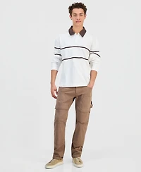 Guess Men's Herald Long-Sleeve Polo Shirt