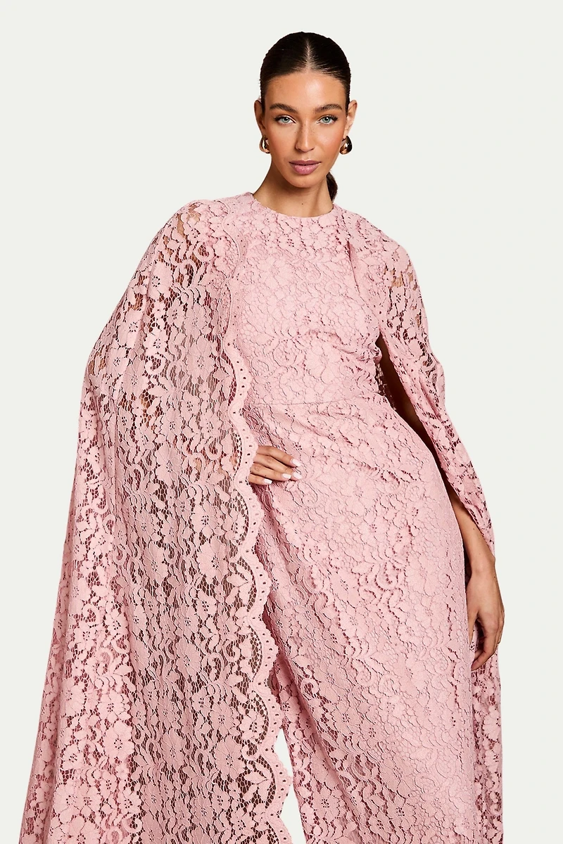 Coast Women's Lace Cape Gown