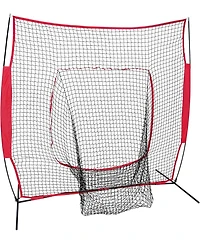Zeny Baseball Softball Practice Net Hitting Batting Catching Pitching Training Net w/Carry Bag and Metal Bow Frame