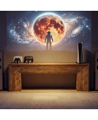 Tribesigns 63" Tv Stand with Hidden Metal Frame, Long Entertainment Center for 55/60/65/75" TVs