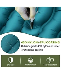 Gnuadz Camping Sleeping Pad Ultralight Inflatable Mat Foot Pump Pillow Outdoor Recreation Gear