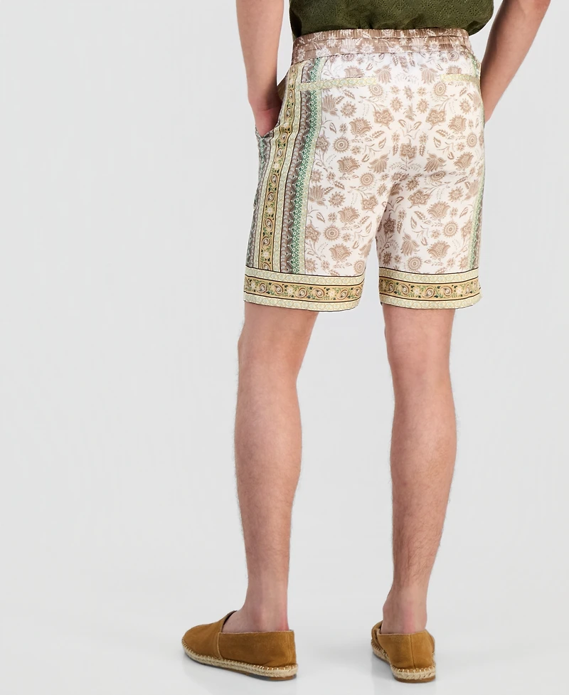 Guess Men's Charm Savanna Print Shorts