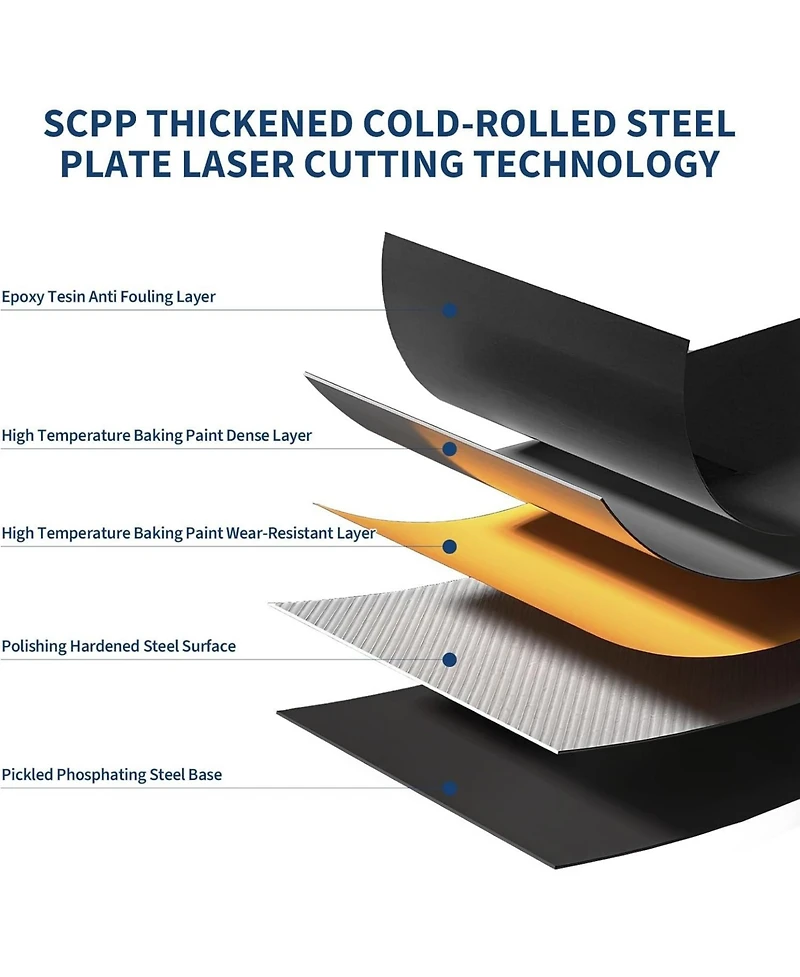 Gaomon 2-Drawer Lateral File Cabinet with Lock, Heavy-Duty Steel Office Storage for Letter/Legal/A4 Files, Black Home Office File Organizer