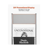 Sugift Brochure Display Rack 10 Pockets Magazine Literature Display Stand Portable Floor
