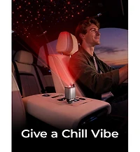 Lisen 4-in-1 Retractable Car Charger with Led Ambient Light, 75W Fast Charging Usb-c Car Adapter with Built-in Cables for iPhone and Android