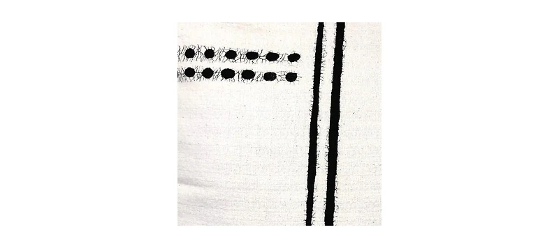 Mbare, Sadza Dots + Lines Pillow Cover