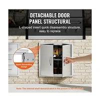 Sugift Bbq Access Door 24W x 24H in Double Outdoor Kitchen Stainless Steel