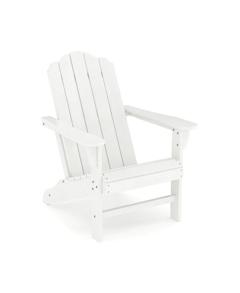 gaomon Hdpe Adirondack Chair, Wood Texture Patio Furniture