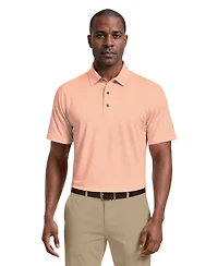 Pga Tour Men's Airflux Solid Mesh Short Sleeve Golf Polo Shirt