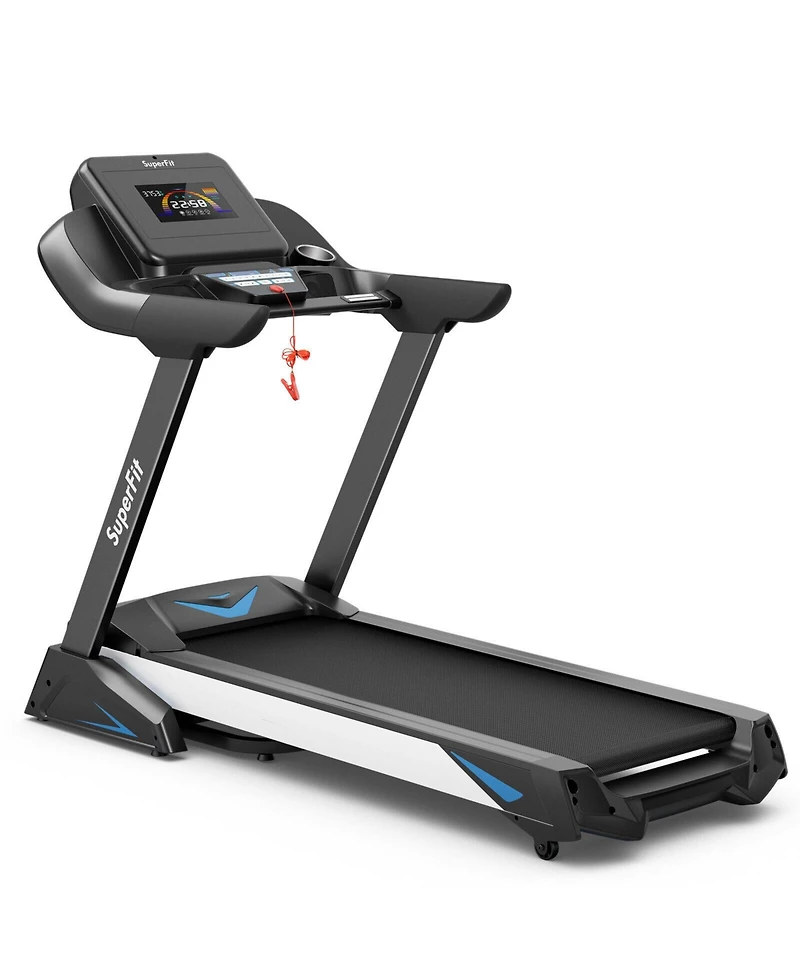 Treadmill with App and Auto Incline for Home Black