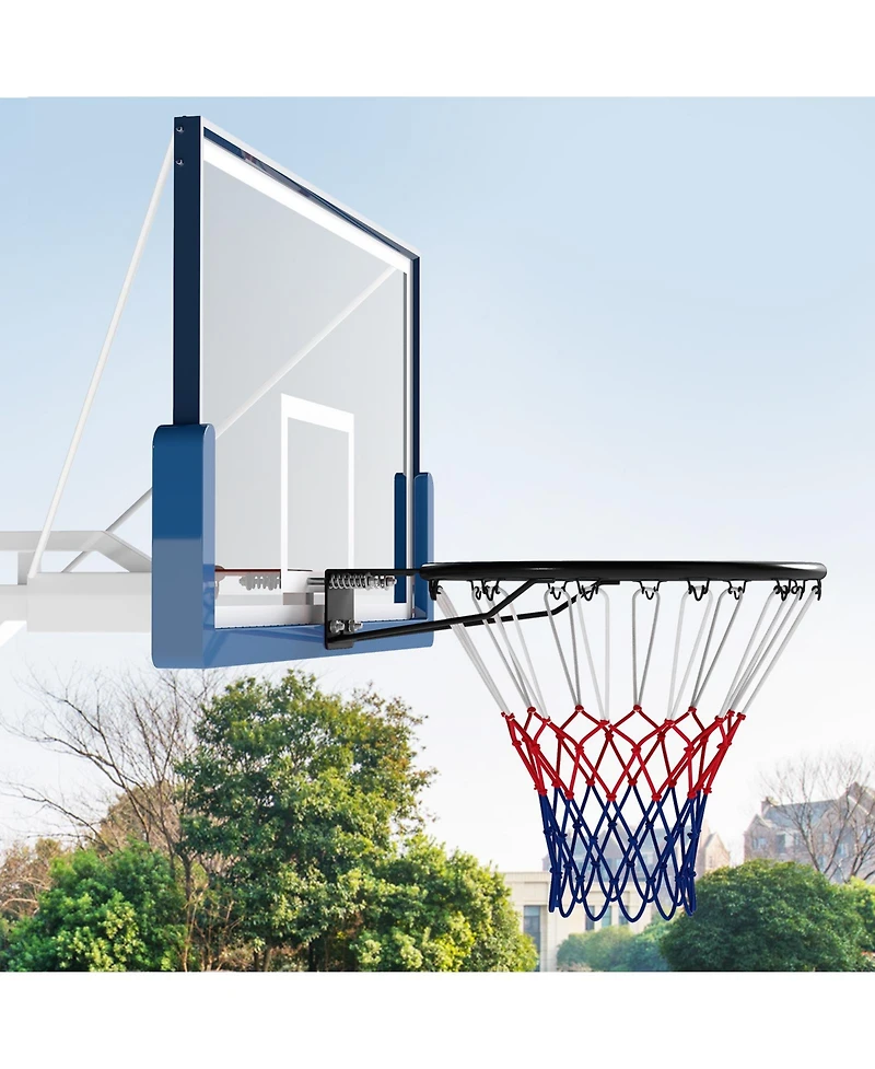 Slickblue Heavy Duty Wall Mounted Basketball Rim Goal Replacement