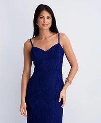 Siena Women's Lace Flounce Sweetheart Neck Dress