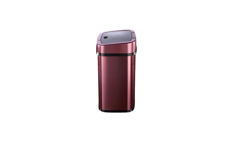 Ninestars Rectangular Motion Sensor Trash Can 3.2 Gallon Stainless Steel